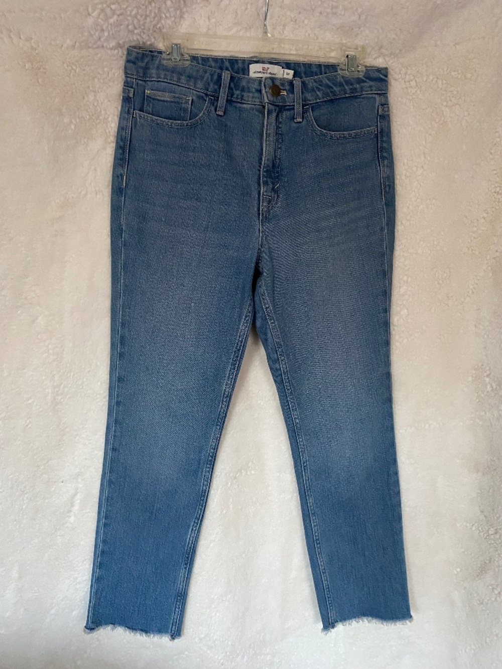 Vineyard Vines Straight Crop High Rise Jeans - Blue, Size 28 (NWT)
